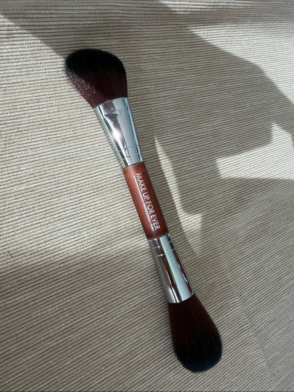 Makeup Forever Dual-Ended Brown & Silver Face Brushes